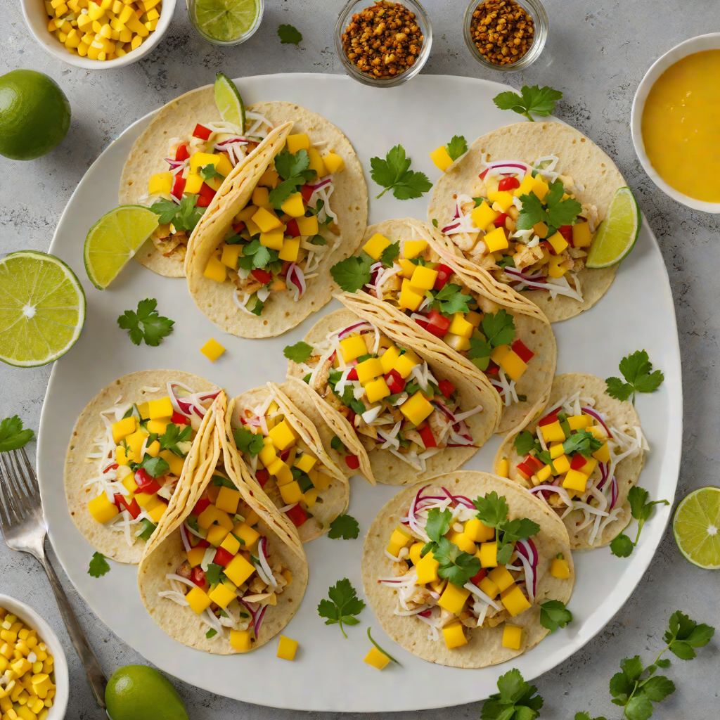 Coconut-Lime Fish Tacos with Mango Salsa