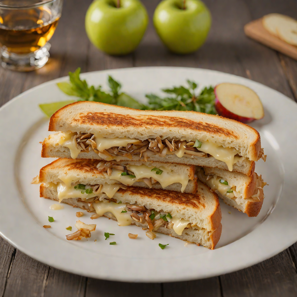 Sautéed Wisconsin Cheese and Apple Sandwich with Caramelized Onions