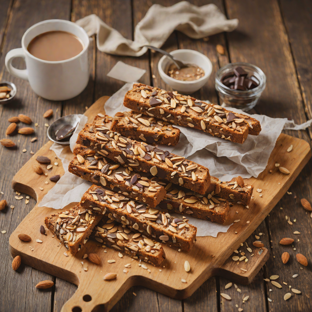 Half-Dipped Chocolate and Almond Biscotti