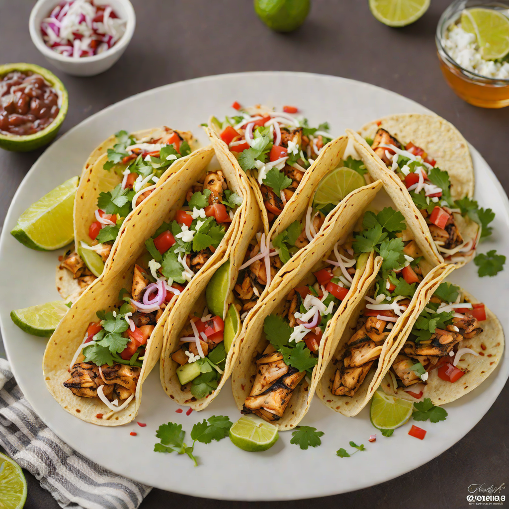 Tequila-Lime Marinated Grilled Chicken Tacos