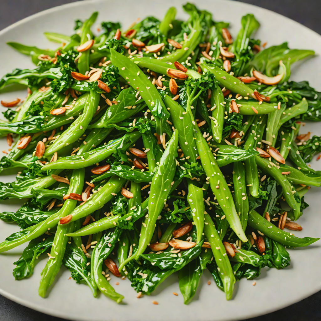 Quick Stir-Fried Asian Greens with Garlic and Sesame
