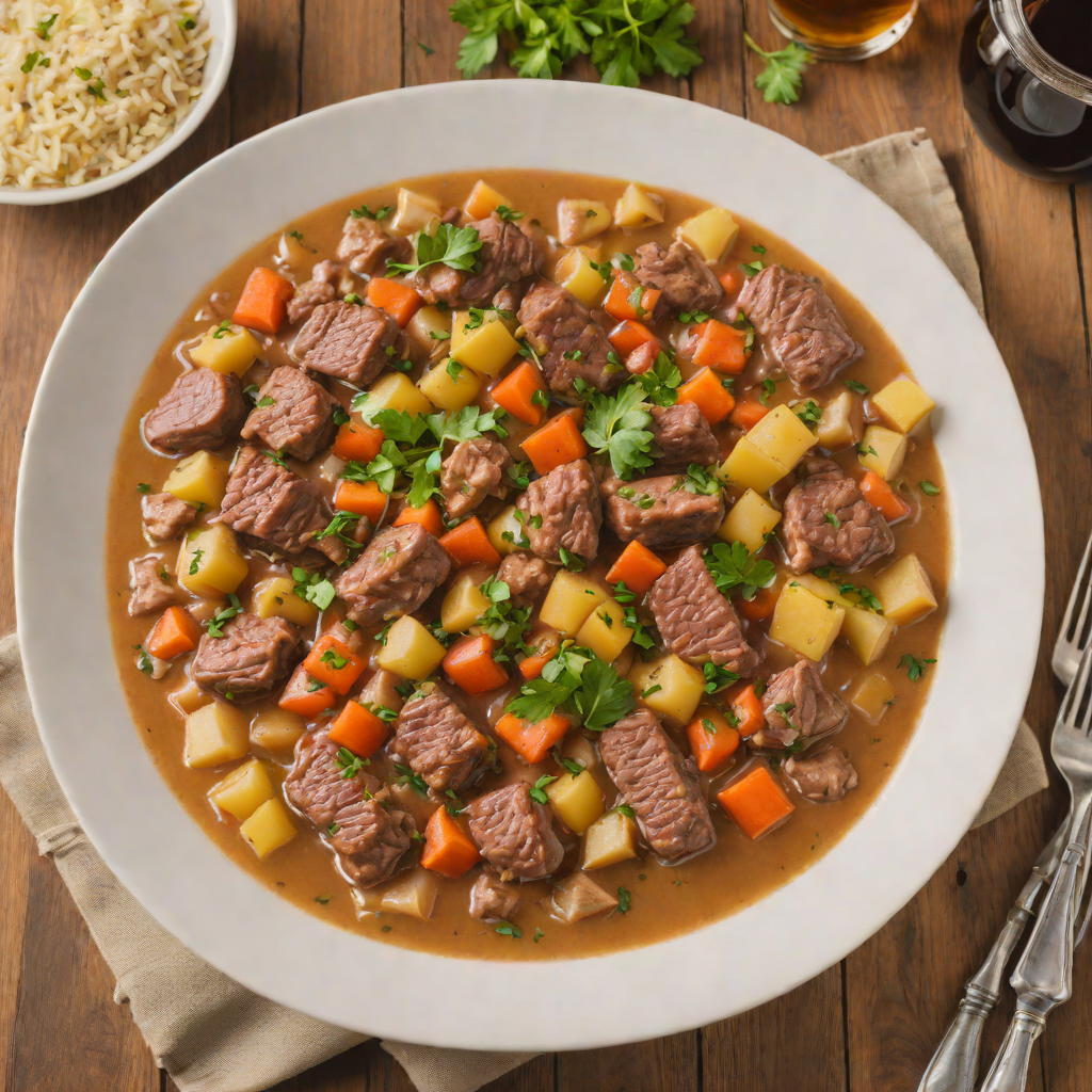Wisconsin Beer and Bratwurst Stew