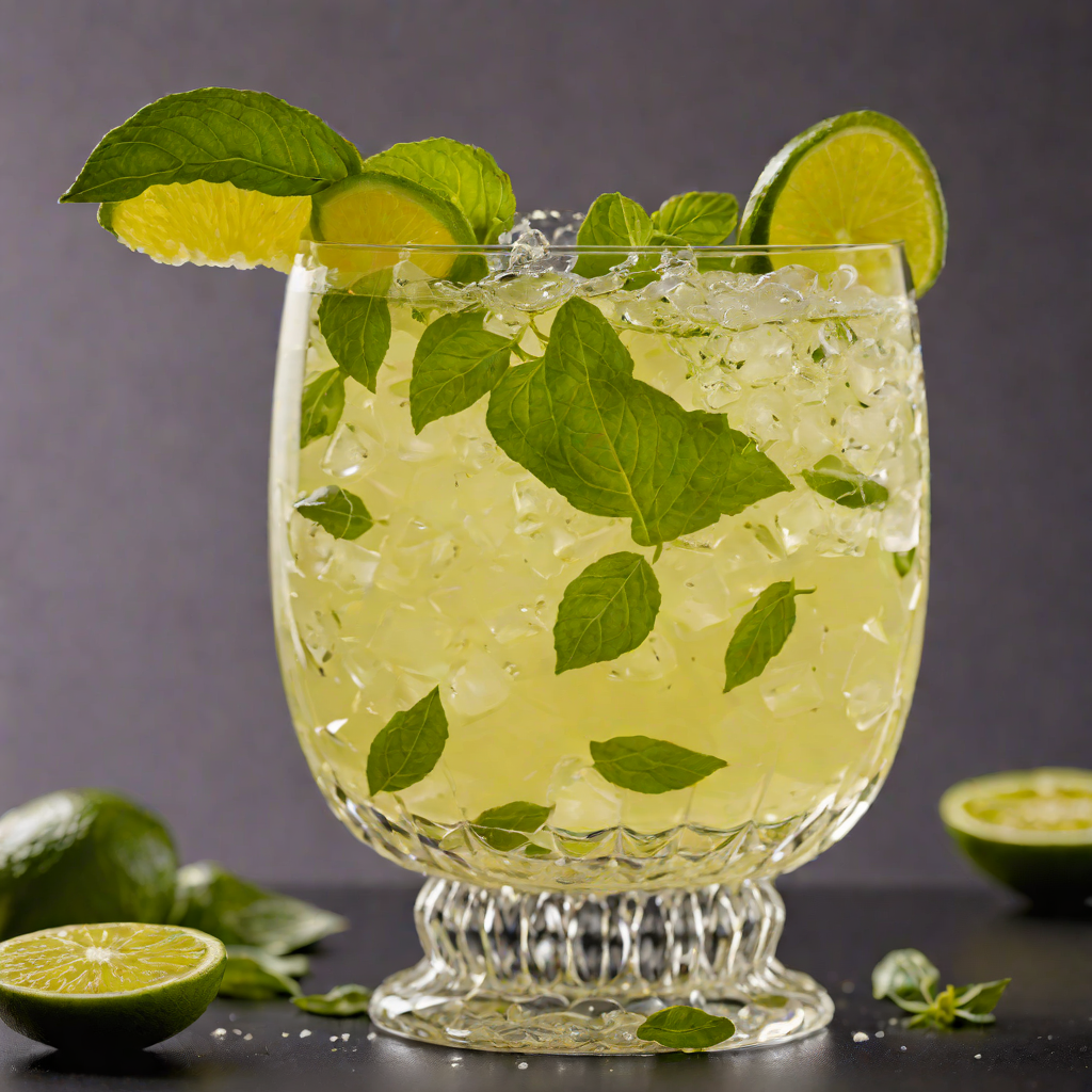 Layered Citrus Basil Gimlet