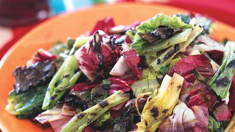 Bitter-Sweet Grapefruit & Radicchio Salad with Honey-Lemon Dressing
