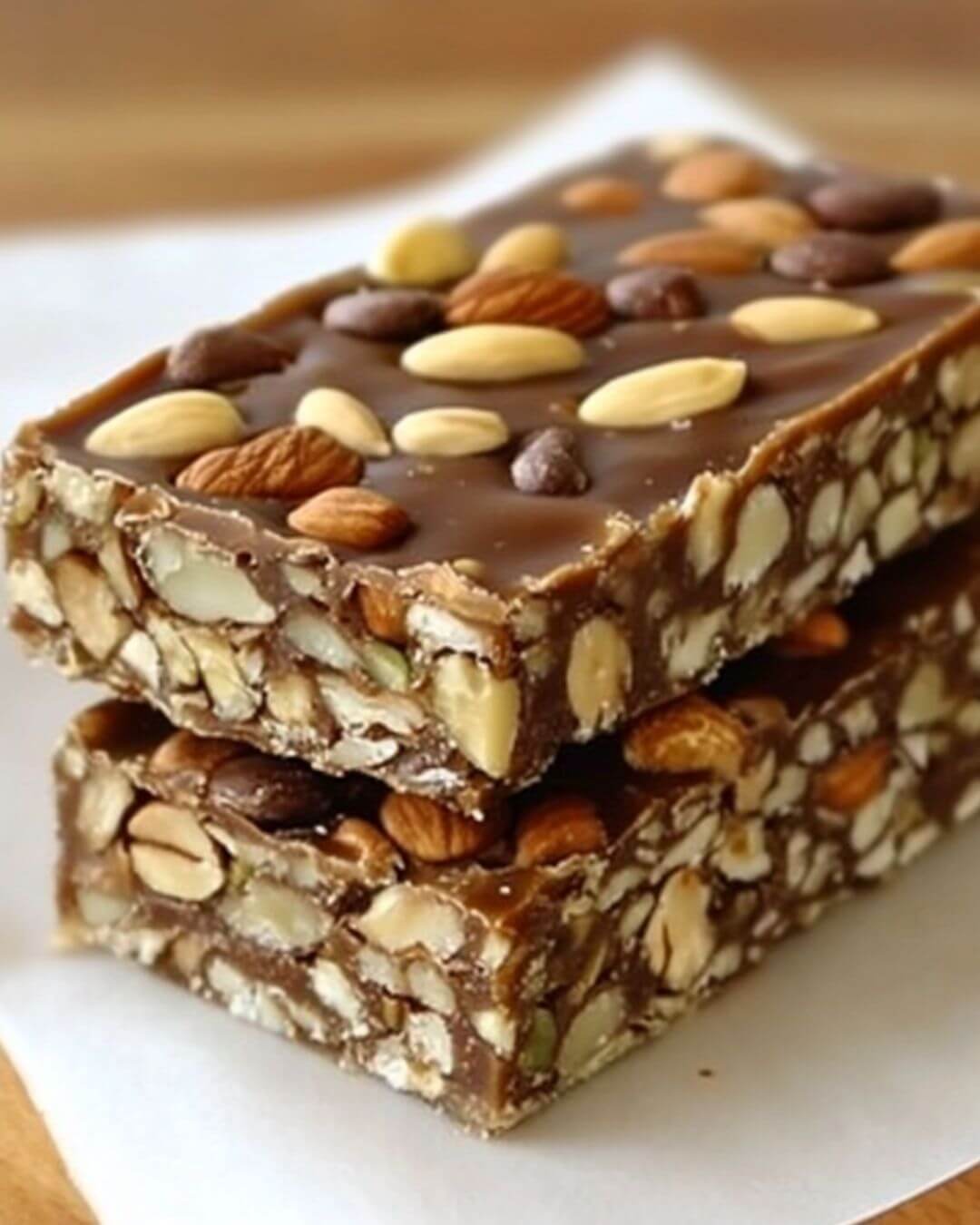 No-Bake Fudge Bars with Cocoa and Nuts