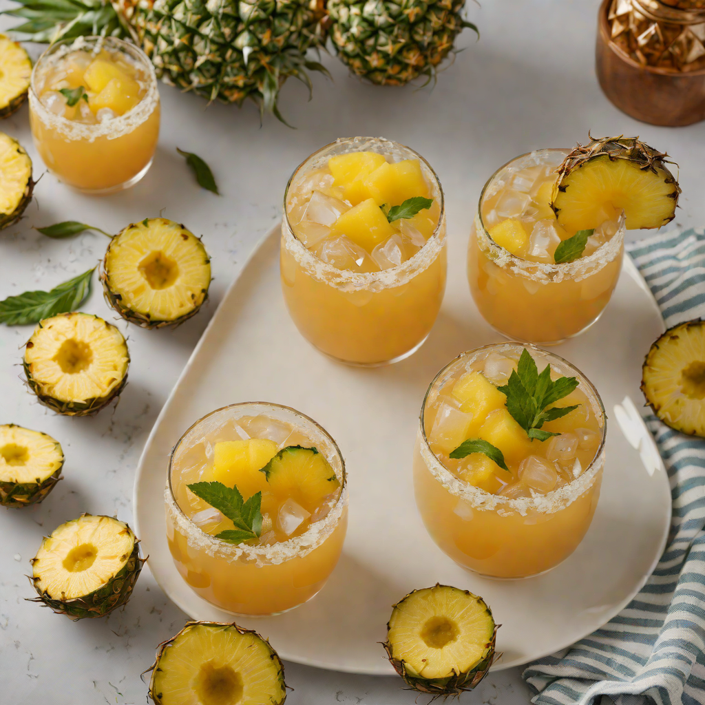 Quick Spiced Pineapple Rum Punch