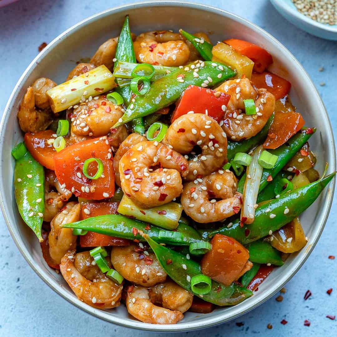 Asian-Inspired Shrimp Stir Fry with Cauliflower Rice