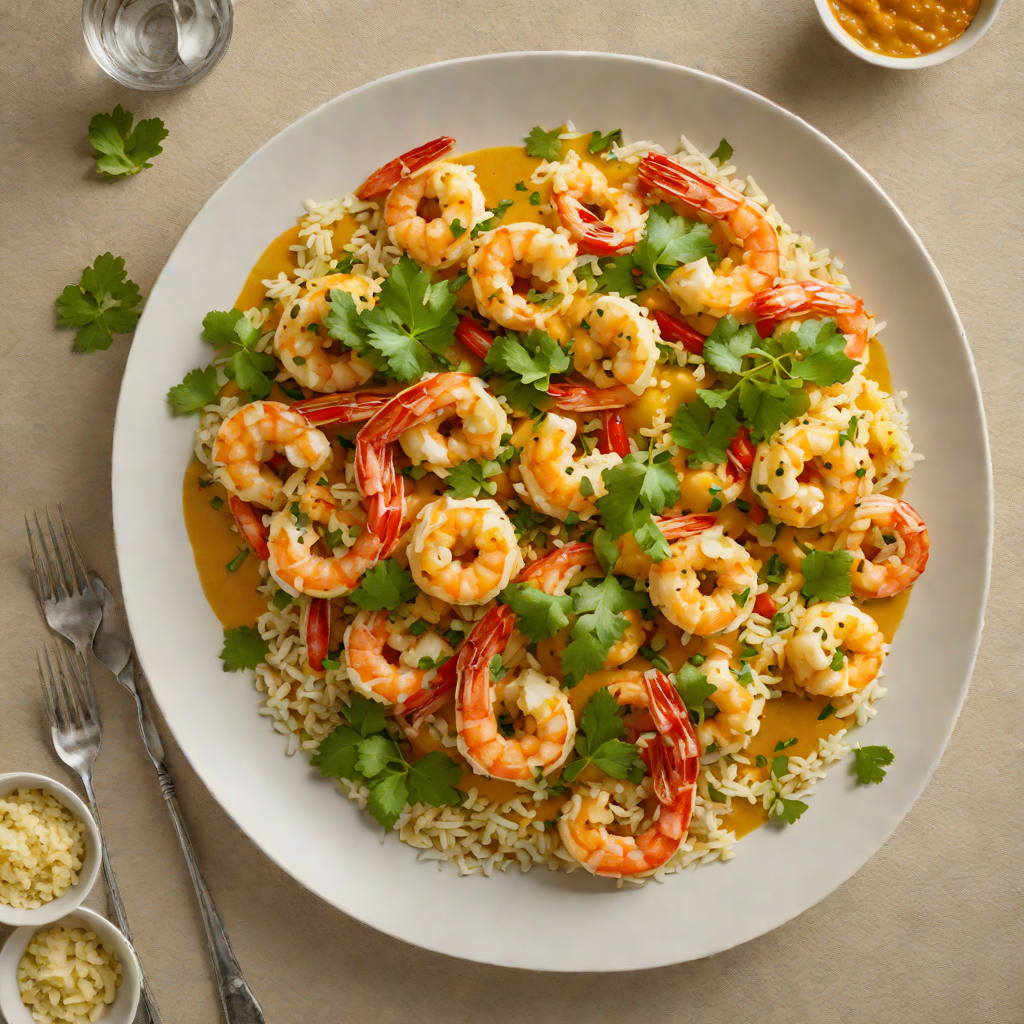 Paleo Coconut Curry Shrimp with Cauliflower Rice