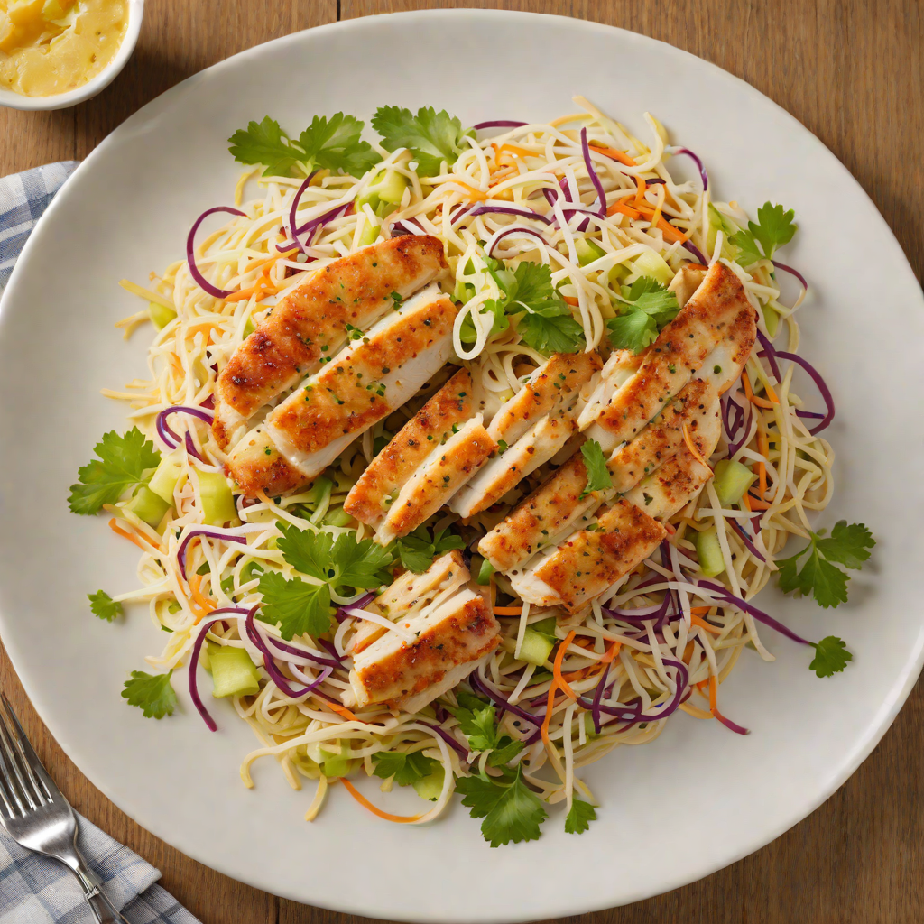 Sautéed Chicken with Wisconsin Cheddar and Apple Slaw