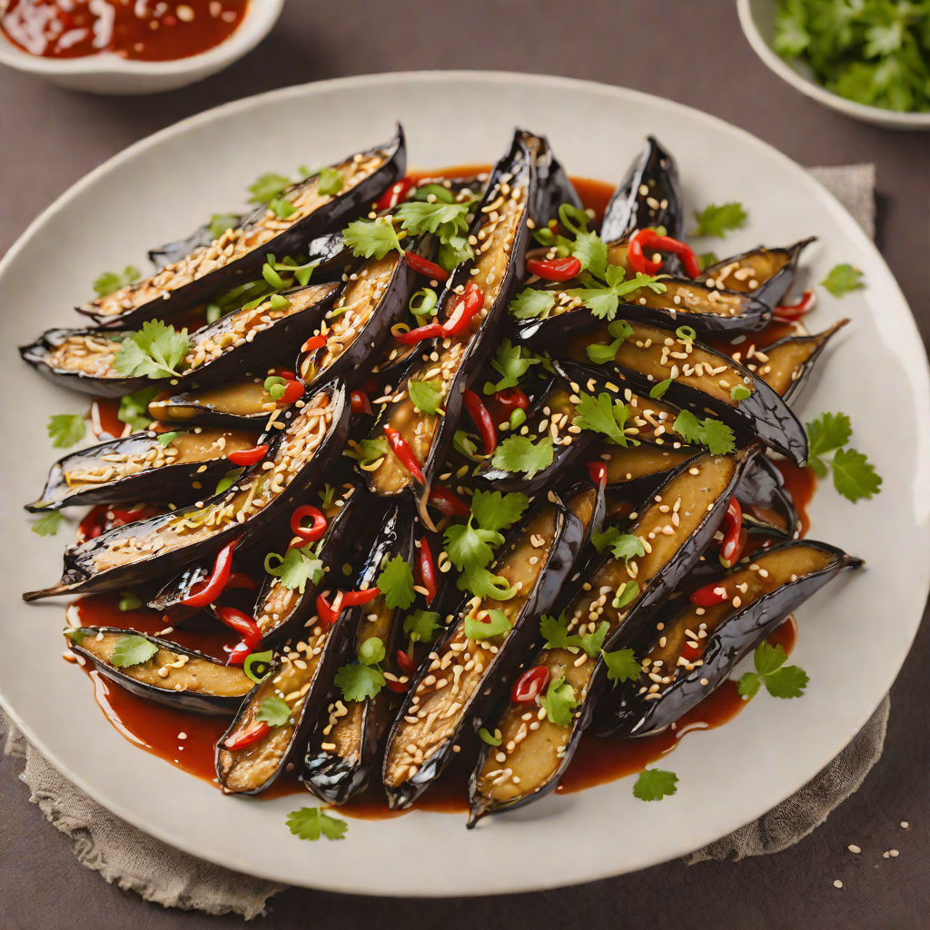 Stir-Fried Chinese Eggplant with Garlic and Chili Sauce