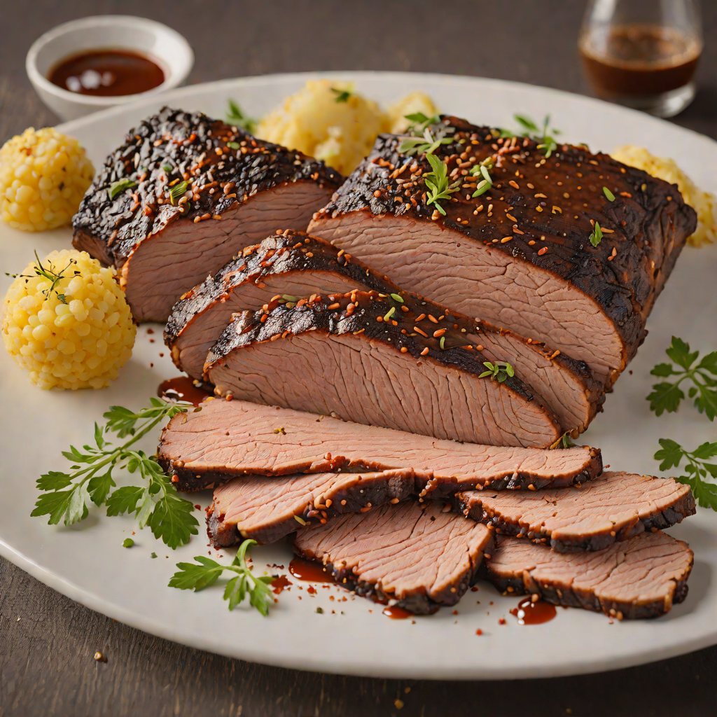 Slow-Smoked Beef Brisket with Texas-Style Dry Rub
