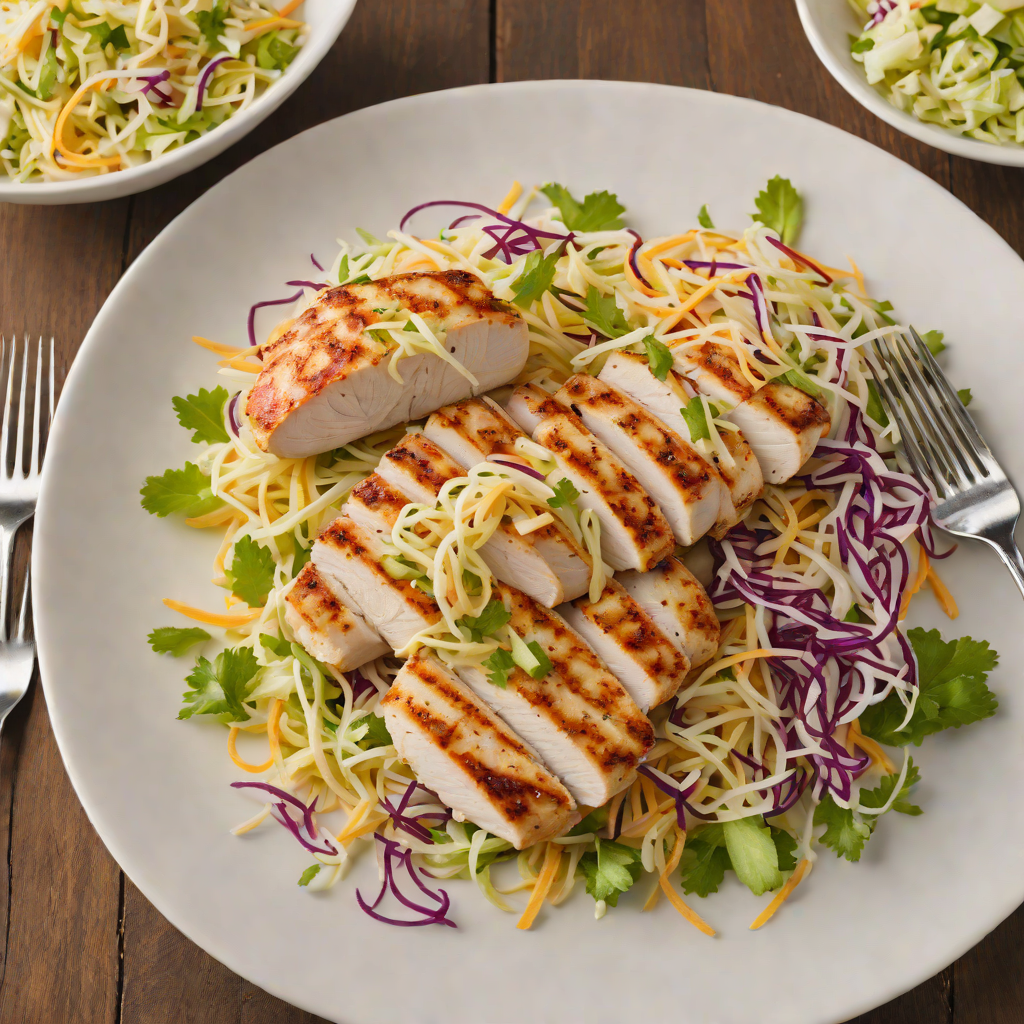 Pan-Seared Chicken Breast with Wisconsin Cheddar and Apple Slaw