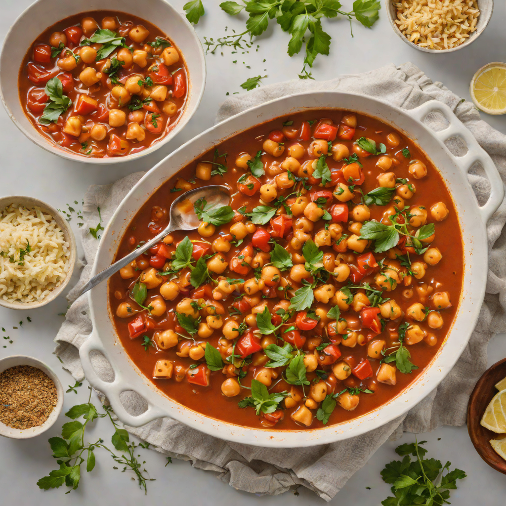 One-Pot Spicy Mediterranean Chickpea and Tomato Stew
