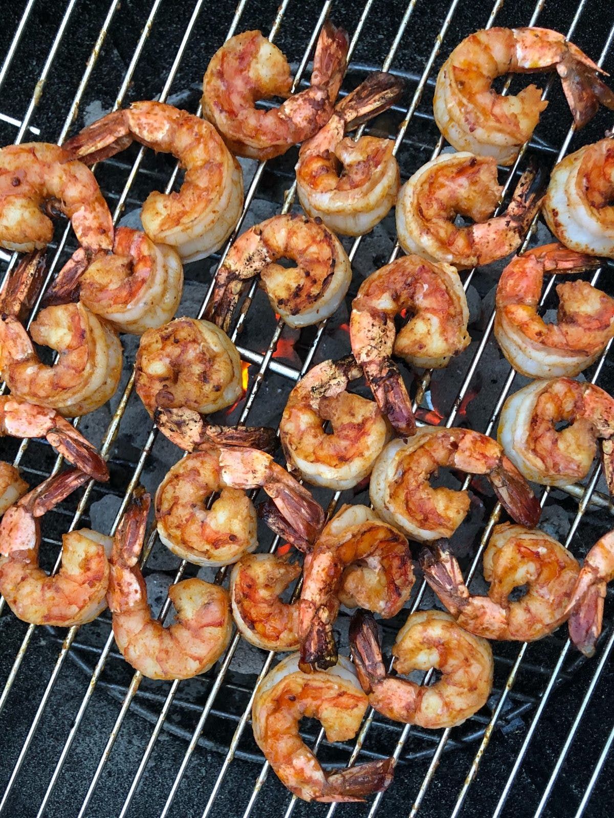 Grilled Harissa Shrimp Skewers with Chickpea Salad