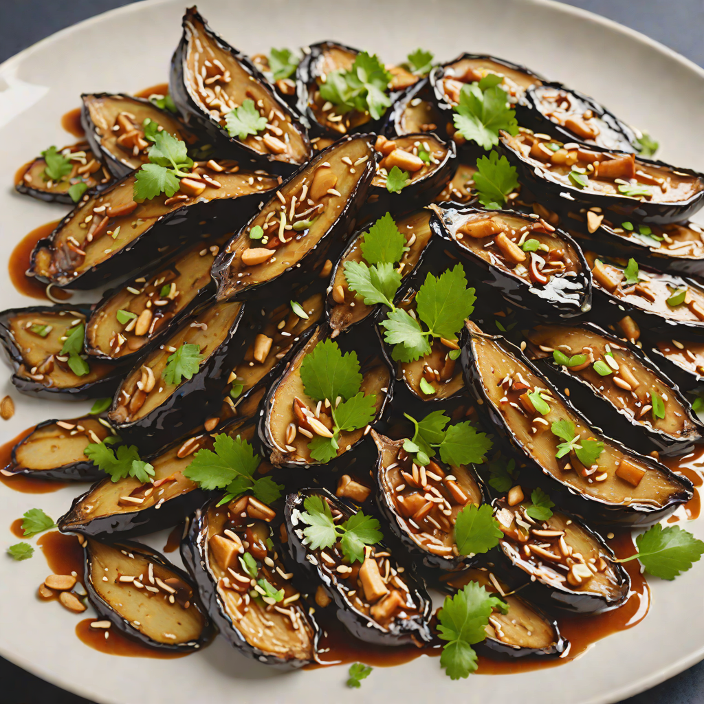 Stir-Fried Chinese Eggplant with Garlic and Soy Glaze