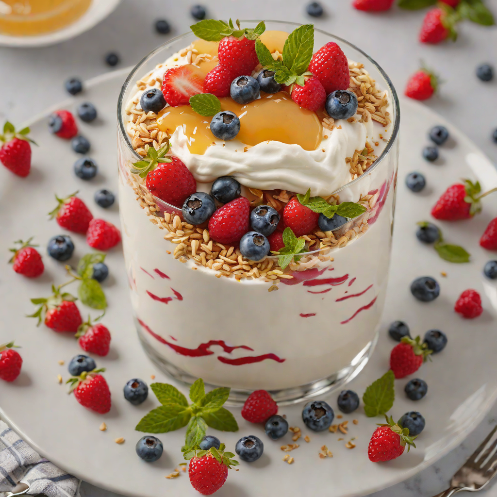 Simple No-Bake Greek Yogurt and Honey Parfait with Fresh Berries
