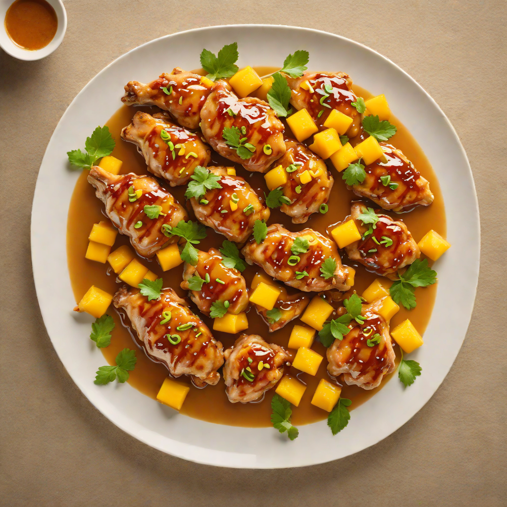 Sautéed Chicken with Sweet and Spicy Mango Glaze