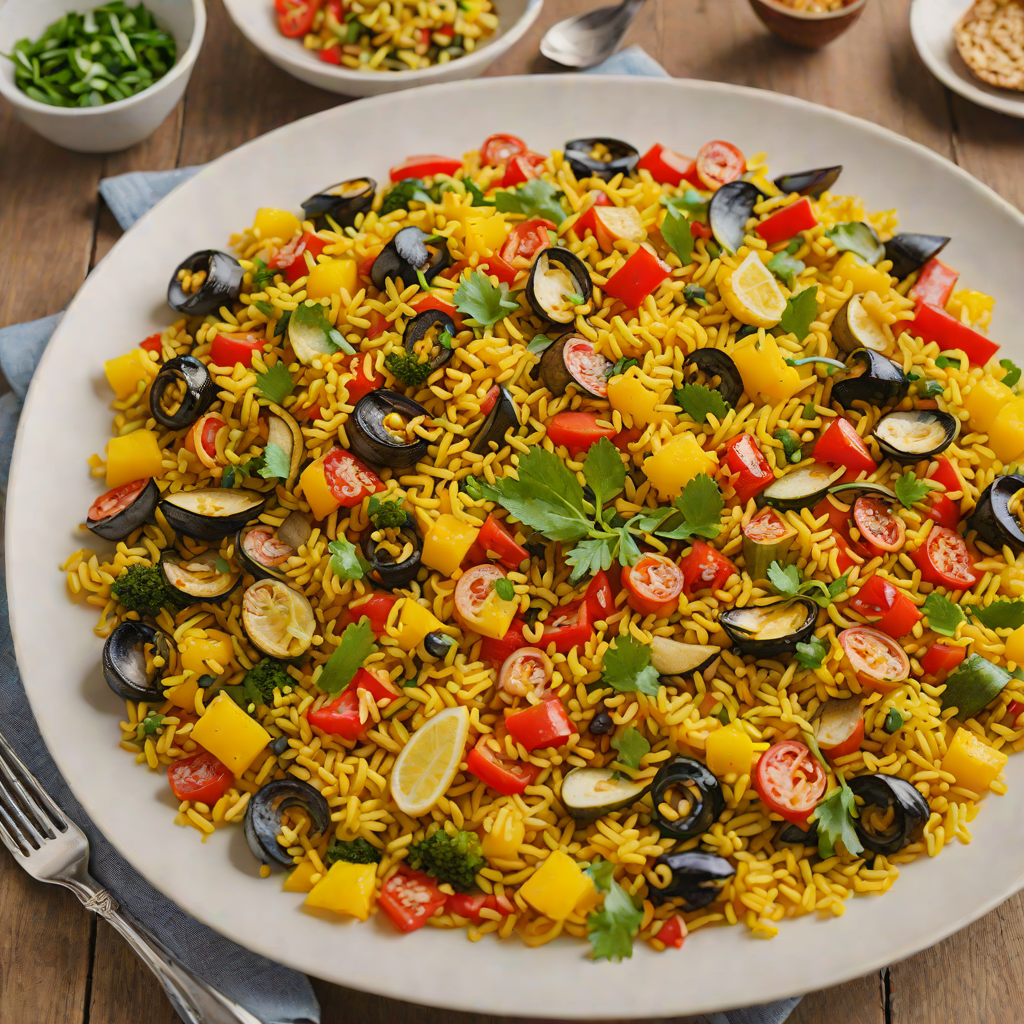 Roasted Vegetable Paella with Saffron and Smoked Paprika