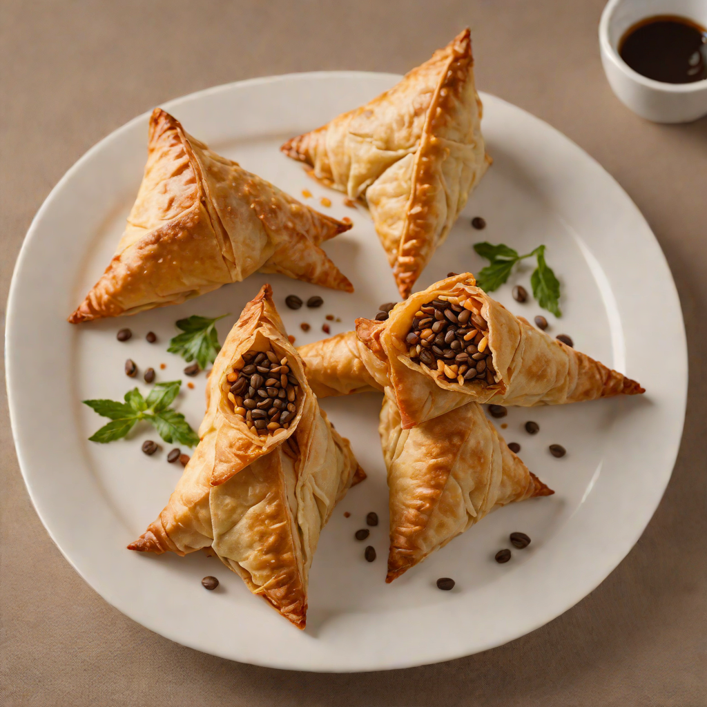 Coffee-Spiced Sambusa with Lentil Filling