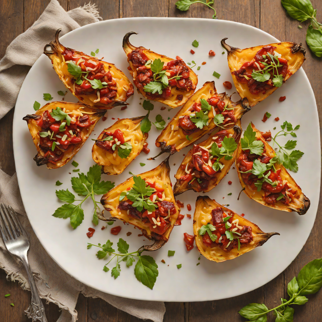 Baked Manchego and Chorizo-Stuffed Peppers
