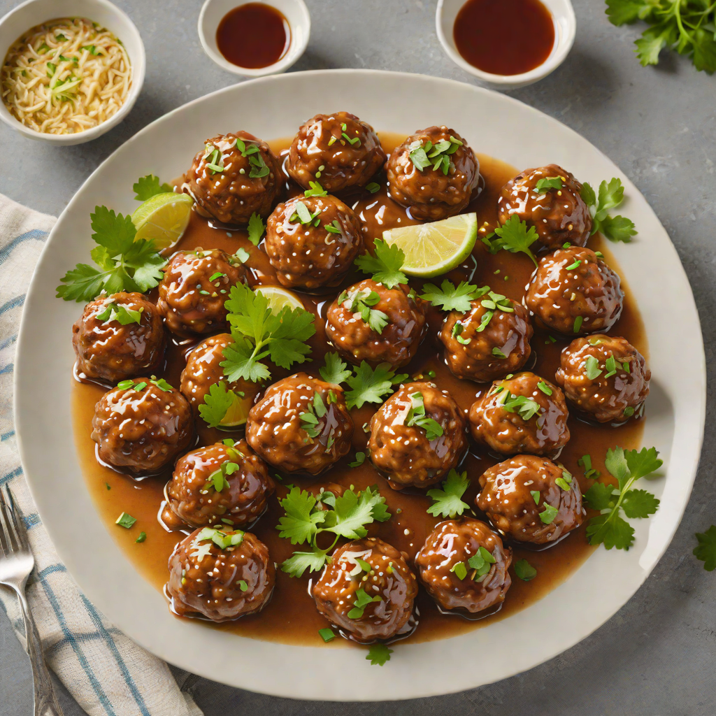 Vietnamese-Inspired Lemongrass Pork Meatballs with Nuoc Cham Dipping Sauce
