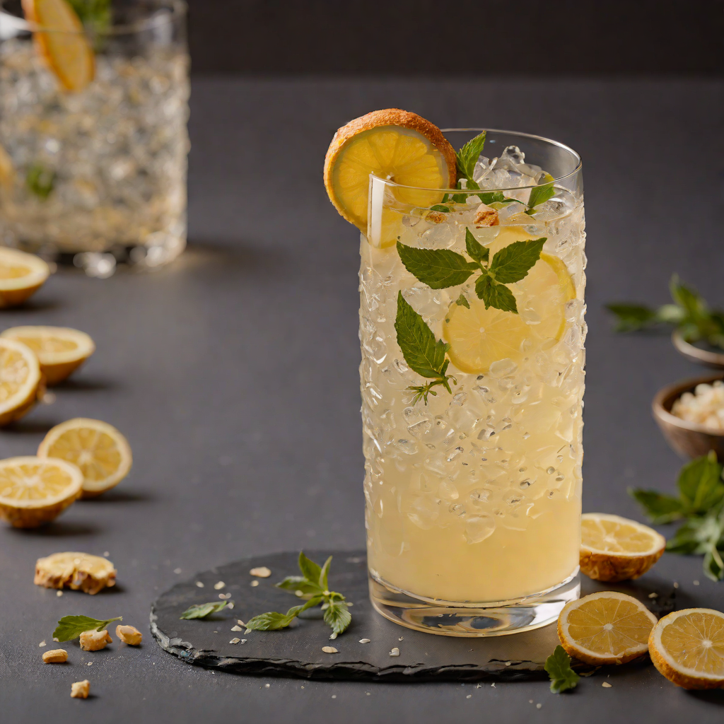 Ginger-Pressed Gin Fizz