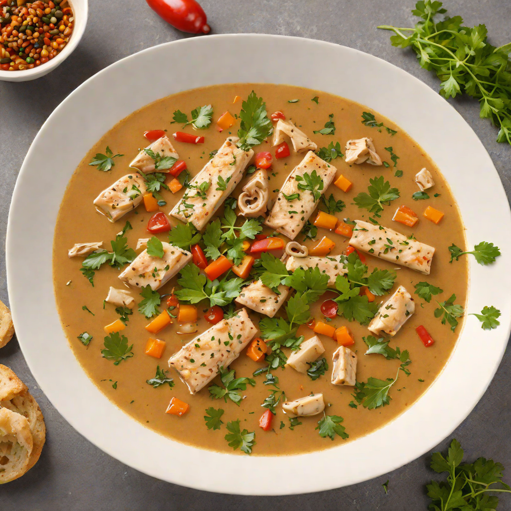 Spicy Cameroon Fish Pepper Soup with Fresh Herbs