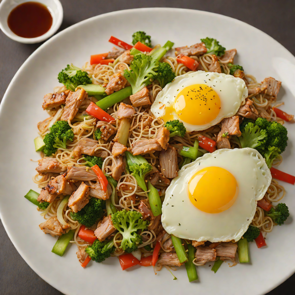 Pan-Fried Okinawan Goya with Egg and Pork Stir-Fry
