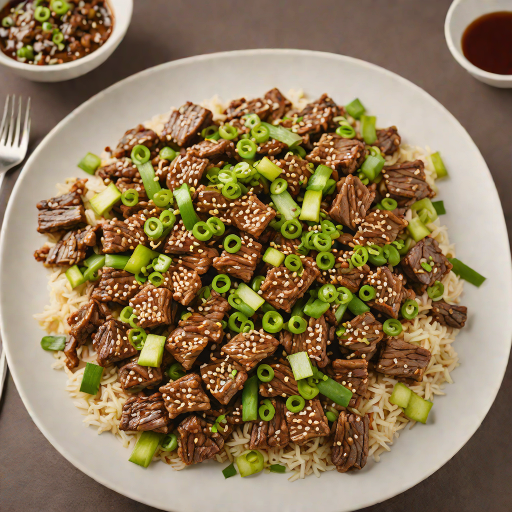Sautéed Korean-Inspired Beef Bulgogi with Scallions