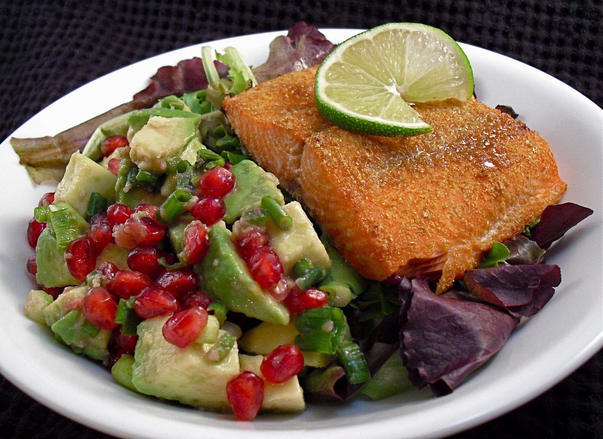 Turmeric-Spiced Salmon with Avocado Salsa