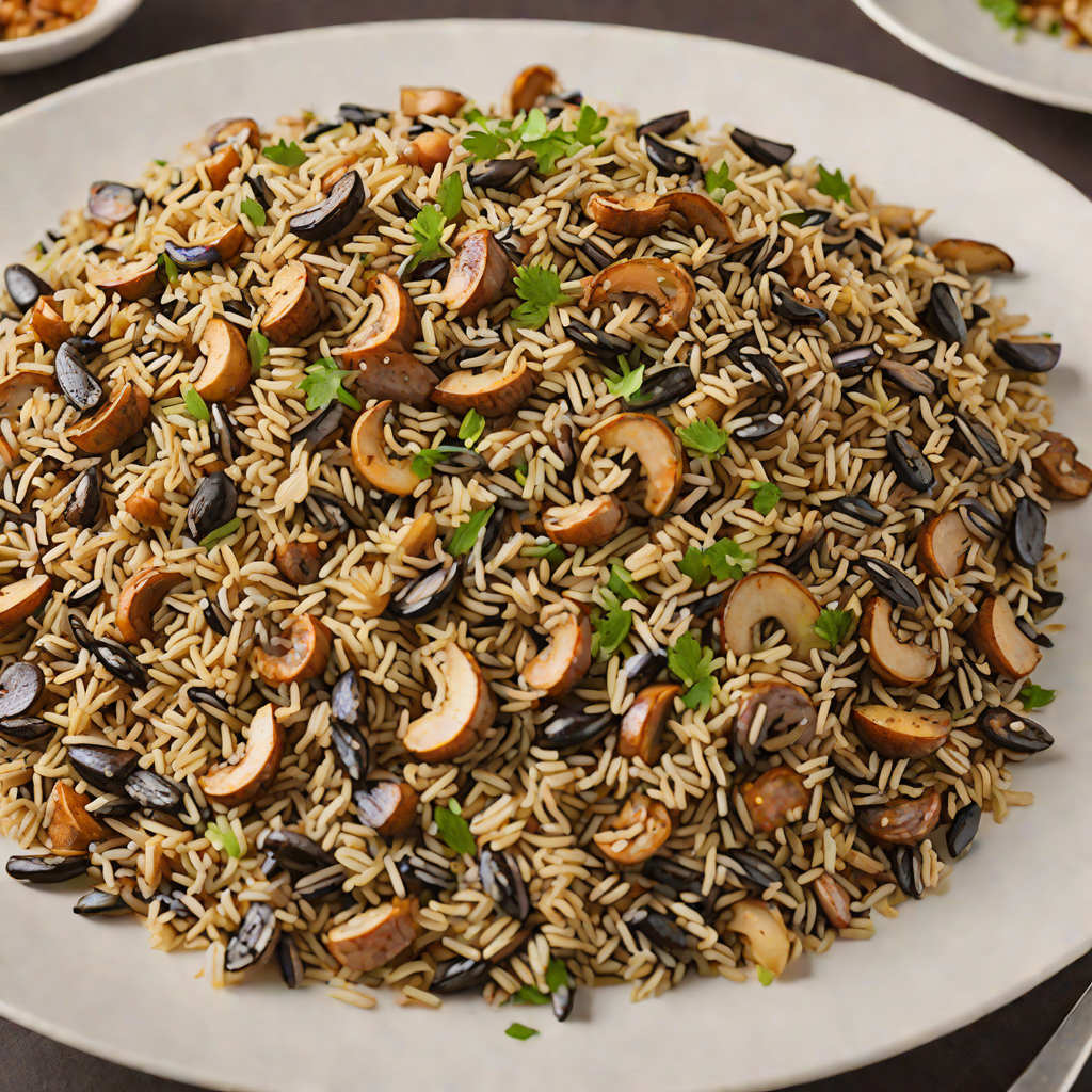 Sautéed Wild Rice Pilaf with Mushrooms and Shallots