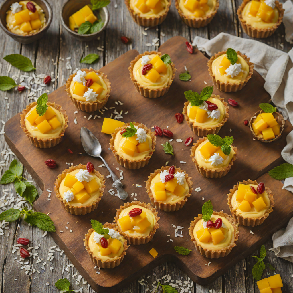 Quick No-Bake Mango Cheesecake Cups with Coconut Crust