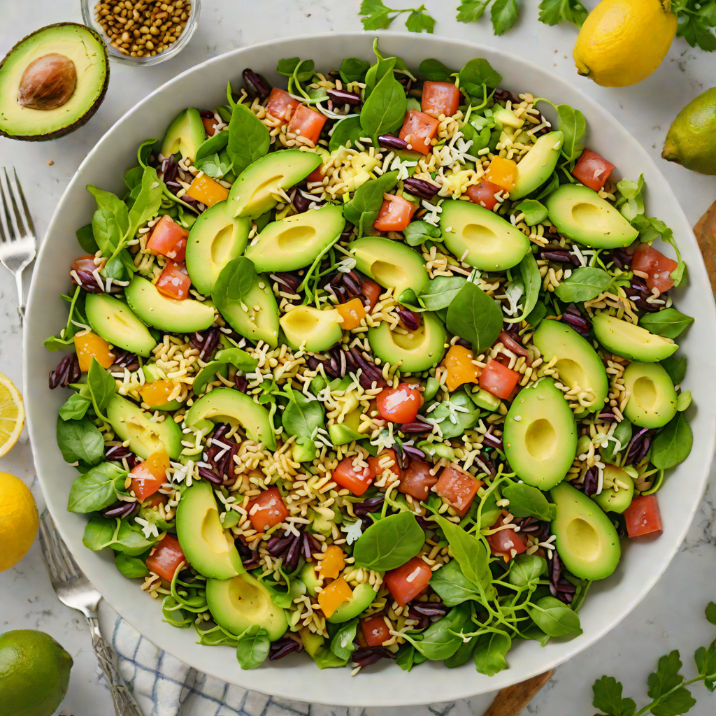 Alkaline Quinoa Salad with Avocado and Citrus Vinaigrette