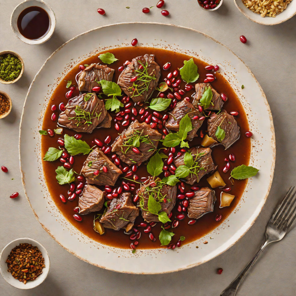 Slow-Simmered Lamb with Sumac and Pomegranate Molasses