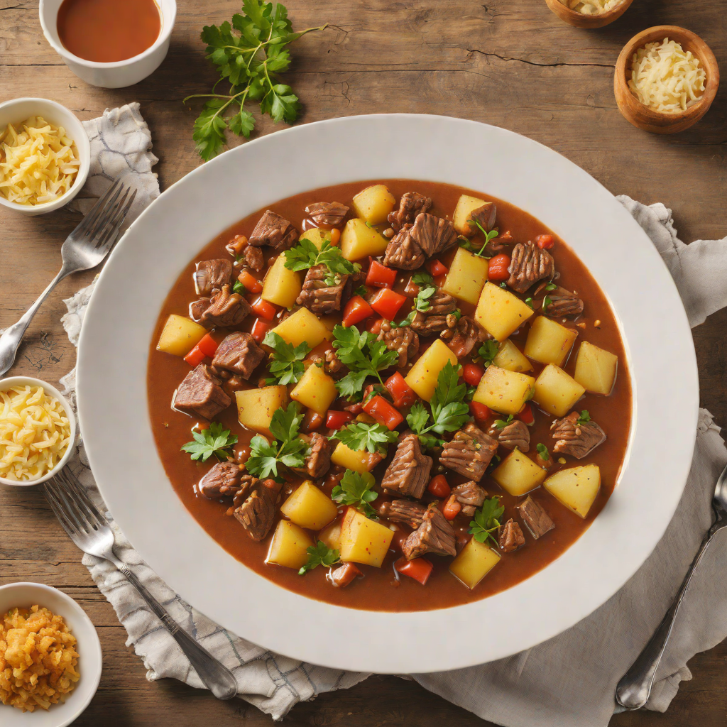 San Angelo-Inspired Beef and Potato Stew with Smoked Paprika