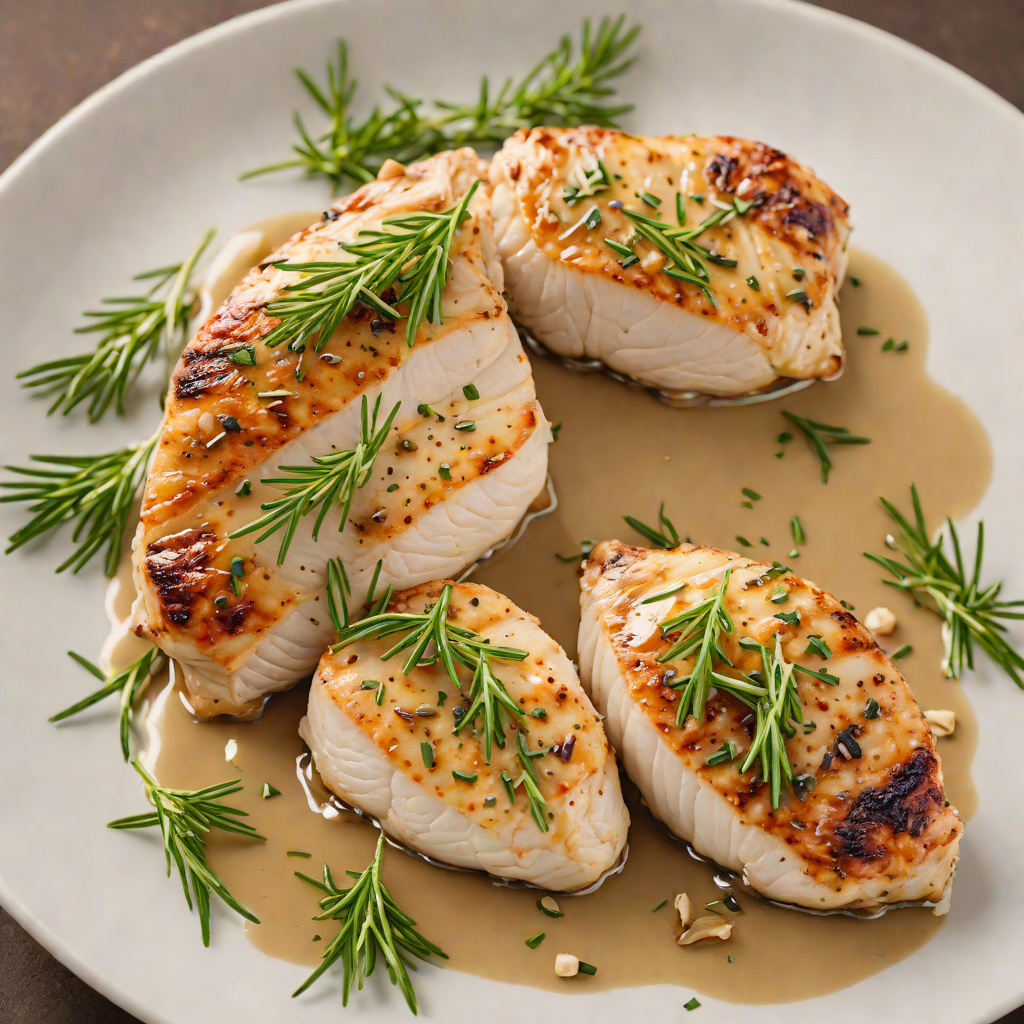 Pan-Seared Chicken Breast with Garlic and Rosemary Pan Sauce