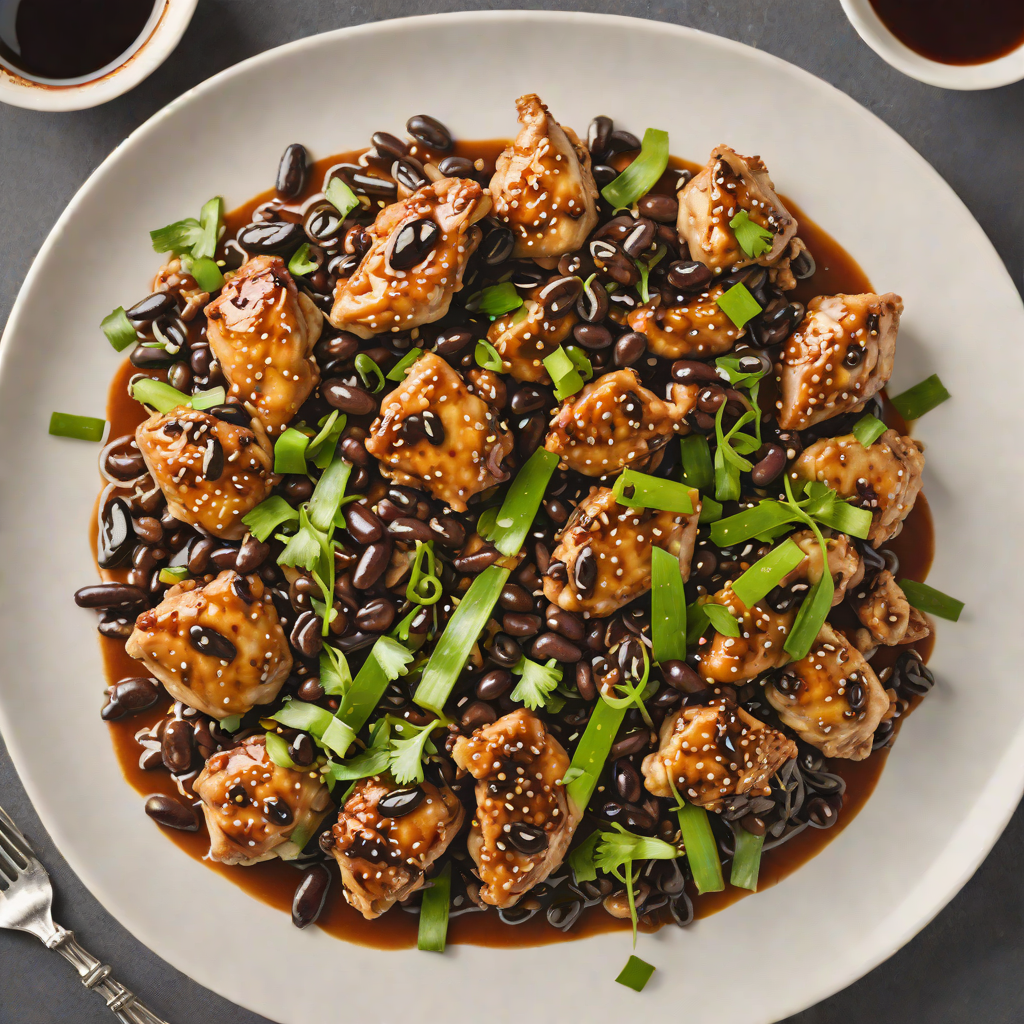 Stir-Fried Chicken with Charred Scallions and Black Bean Sauce