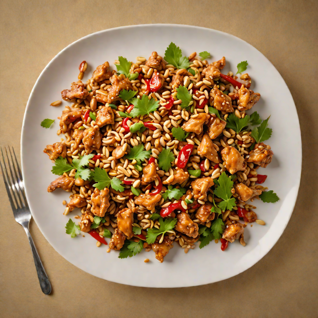 Stir-Fried Chicken with Peanuts and Chili Garlic Sauce