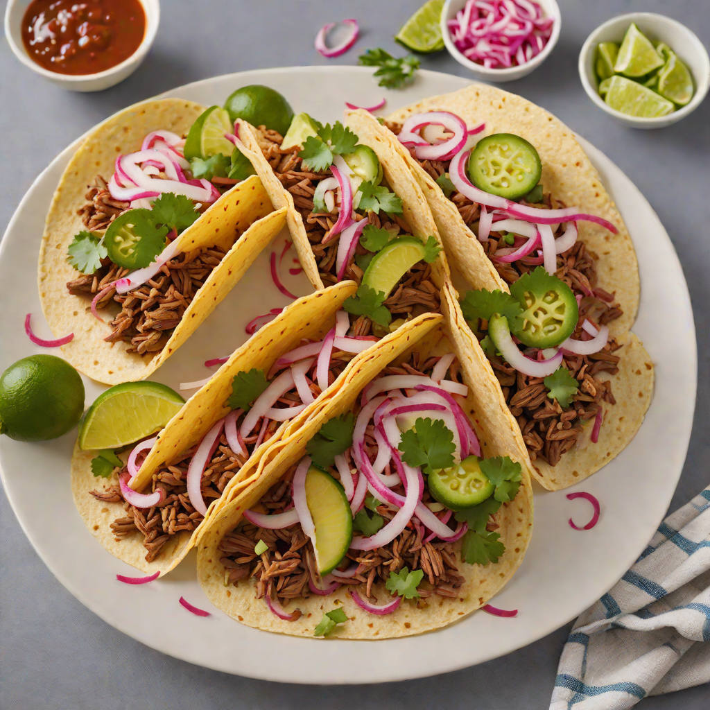 Chipotle-Lime Beef Tacos with Pickled Red Onion