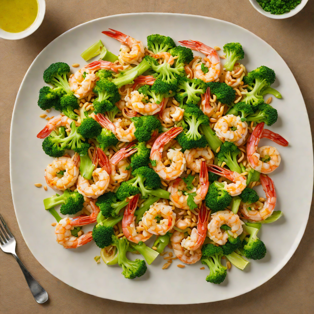 Stir-Fried Shrimp with Broccoli and Cashew-Lime Sauce