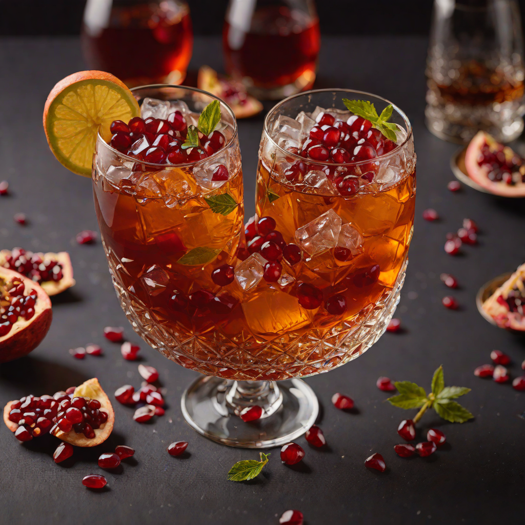 Smoky Bourbon and Pomegranate Stir