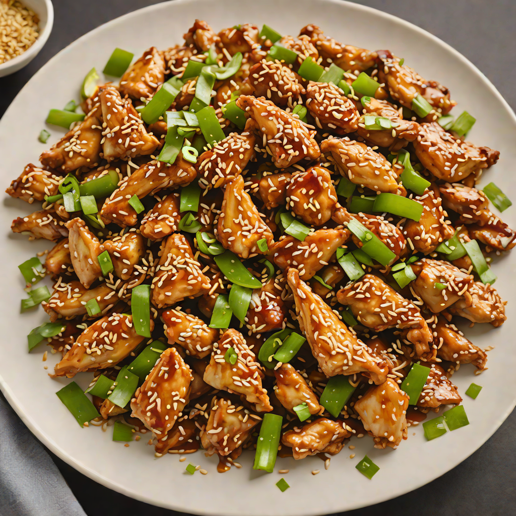 Szechuan Stir-Fried Chicken with Toasted Sesame and Scallions