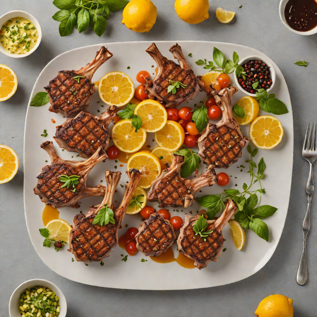 Grilled Citrus-Marinated Mediterranean Lamb Chops