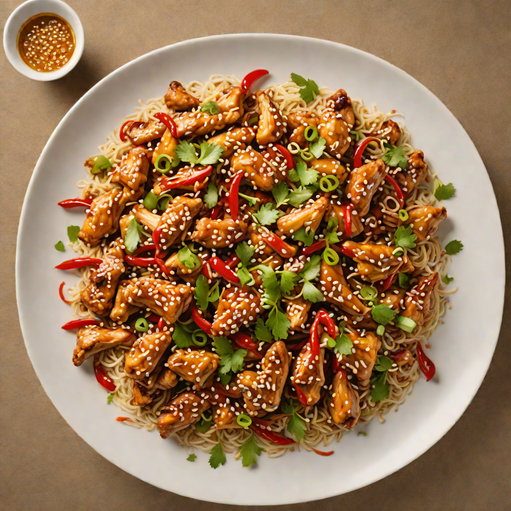 Stir-Fried Szechuan Chicken with Toasted Sesame and Chili