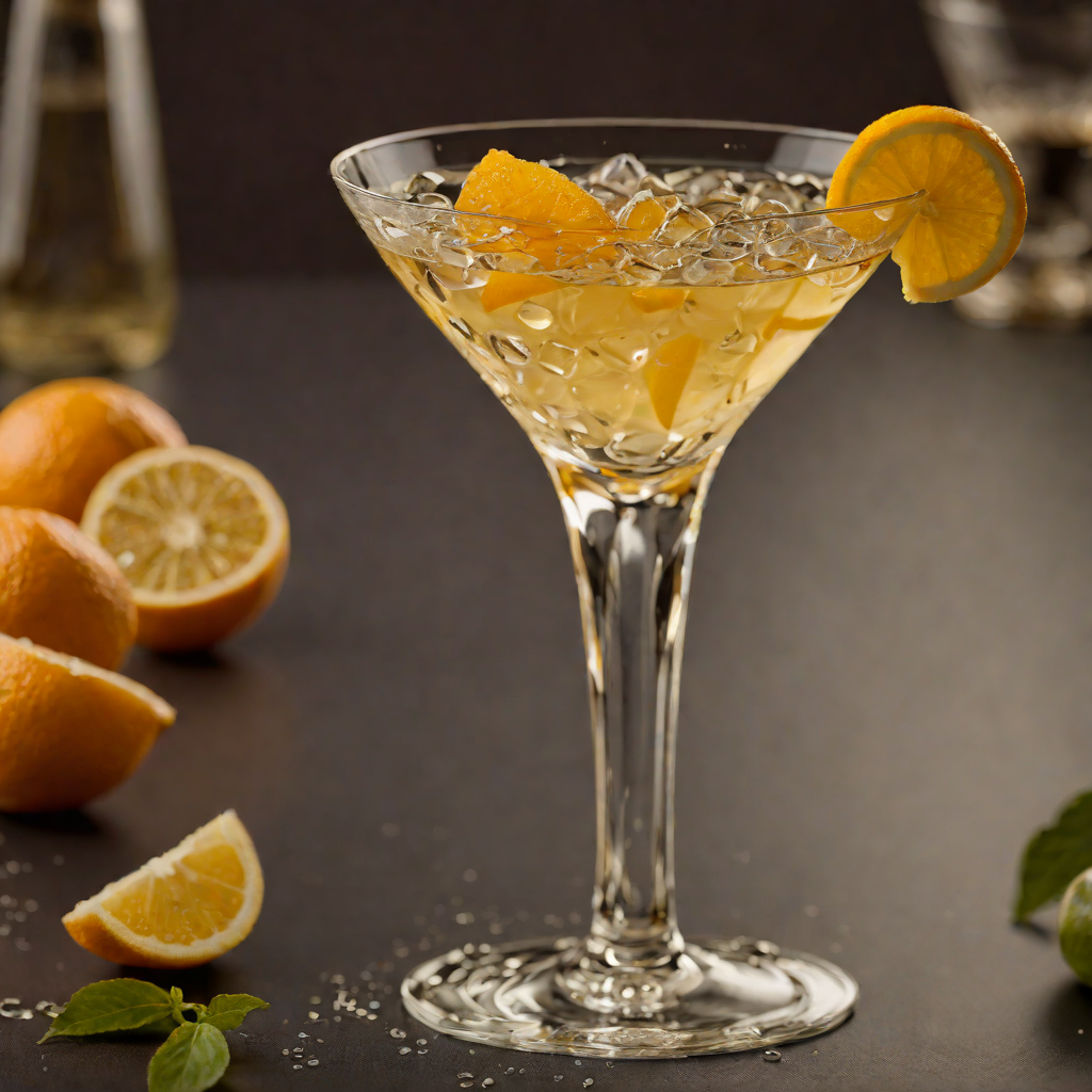 Sparkling Vermouth Martini with Citrus Twist