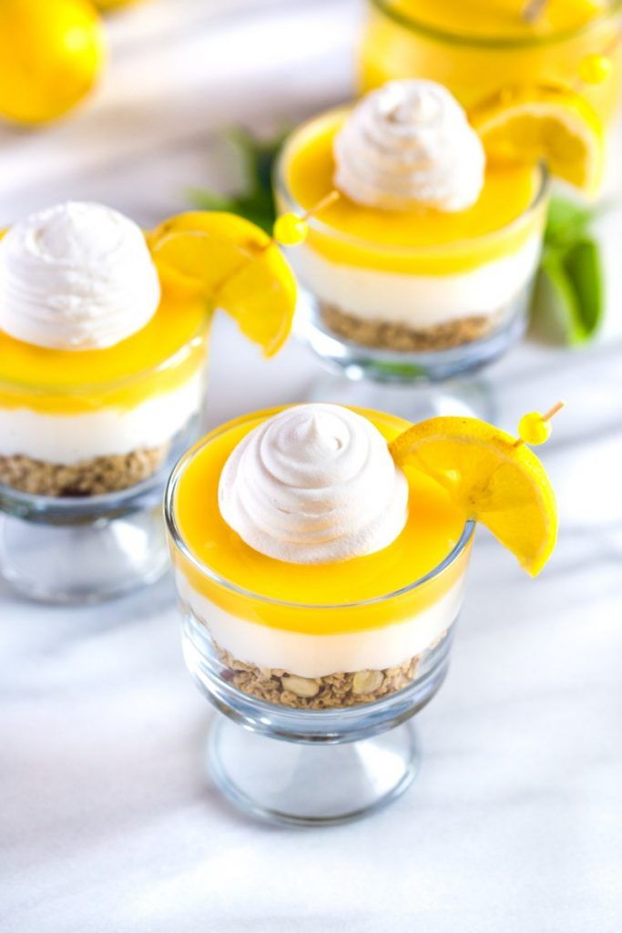 No-Bake Lemon Coconut Parfait with Greek Yogurt