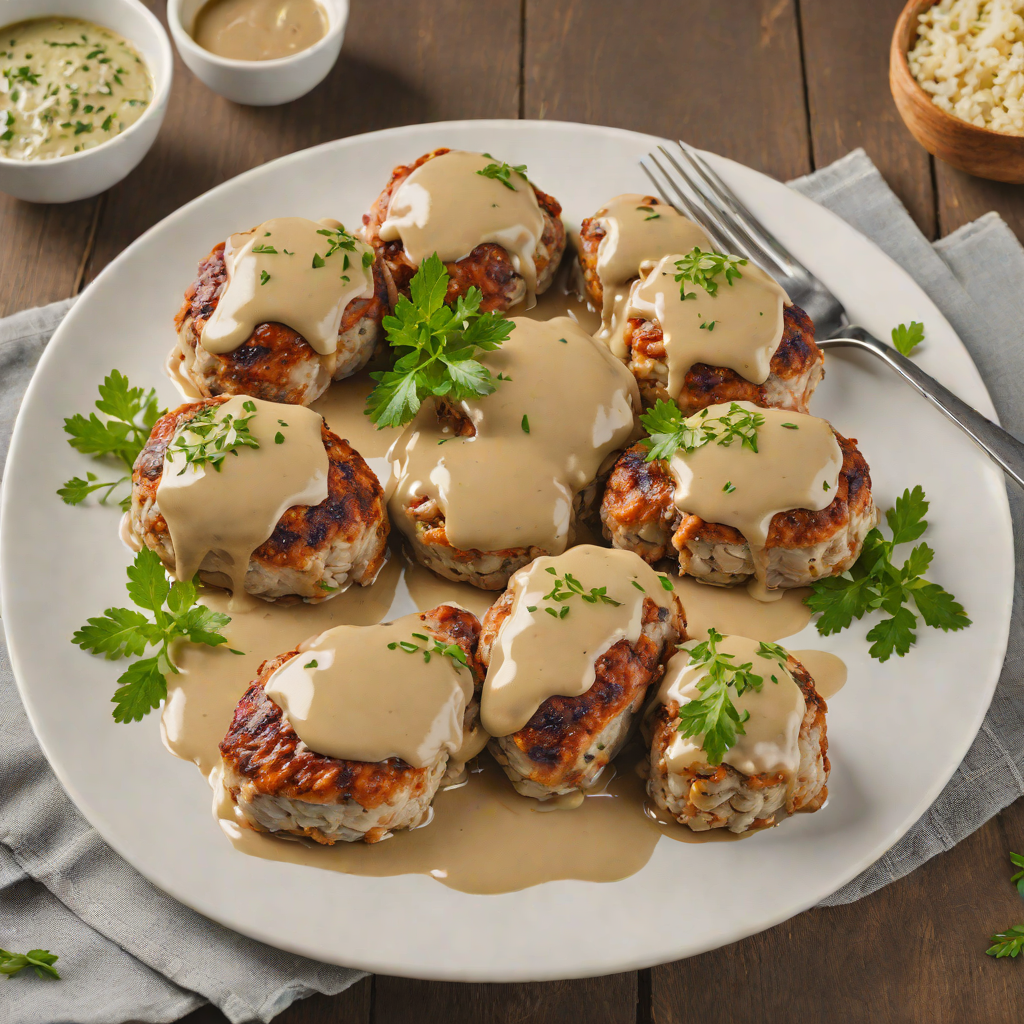 Mount Rushmore-Inspired Mini Turkey Meatloaves with Herb Gravy