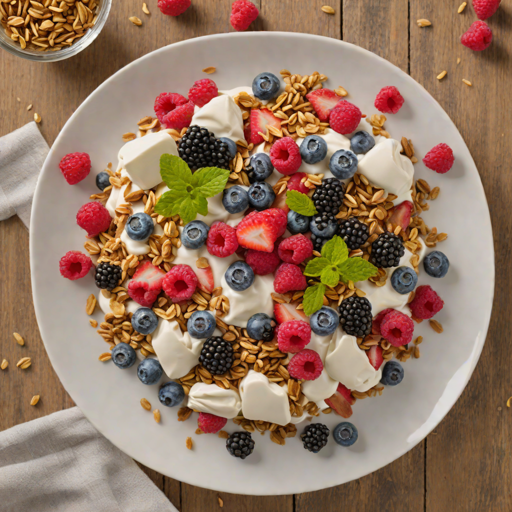 Black Hills Honey Yogurt Parfait with Mixed Berries and Granola