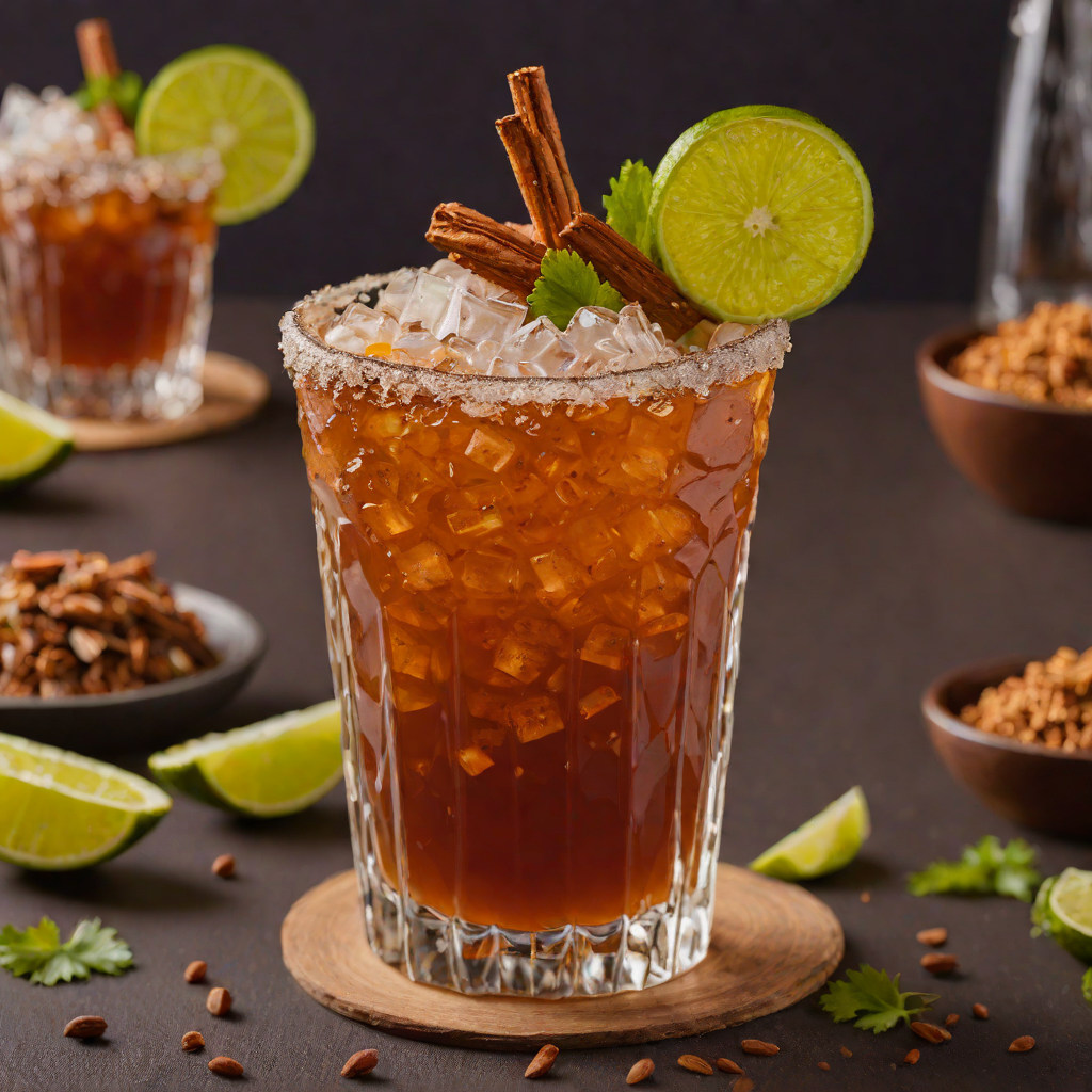 Spicy Tiki Michelada with Tamarind and Chile