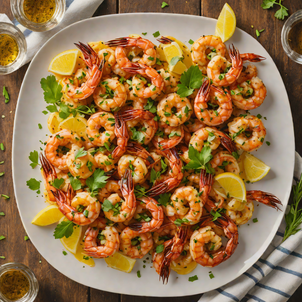 Spicy Cajun Whiskey Shrimp with Garlic Butter
